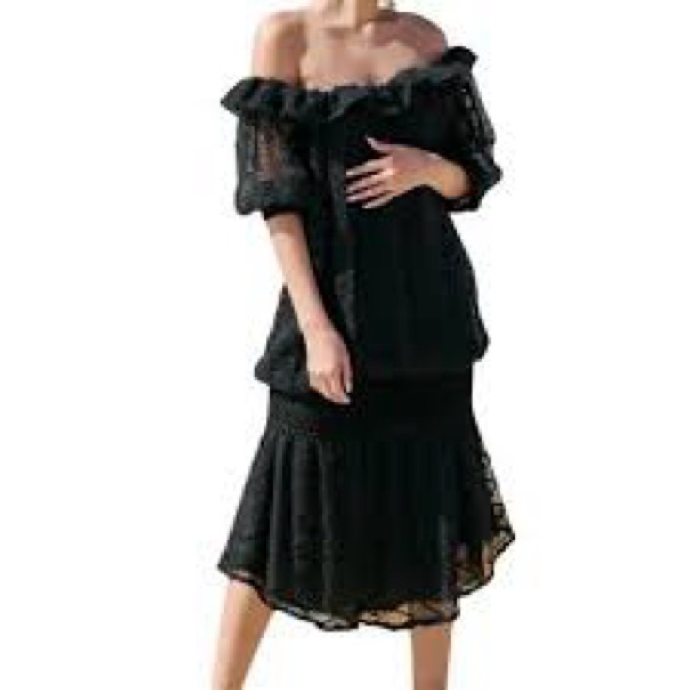 Elegant Black Sequin Mini Dress